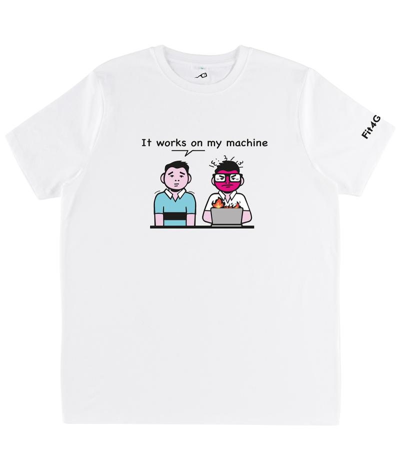  T-Shirt stampa It Works On My Machine 
