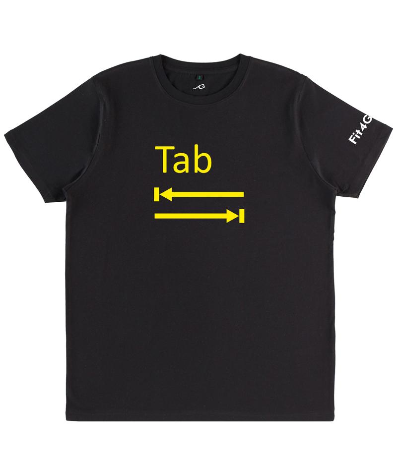 T-shirt Tab Developer nera