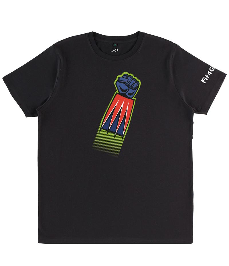 T-Shirt Pugno Di Goldrake nera